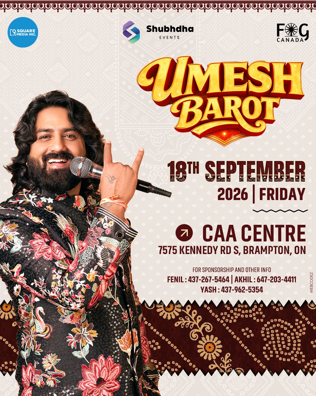 Umesh Barot - Live in Canada